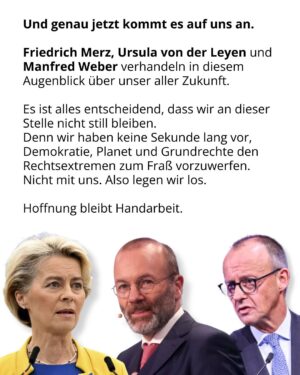 Luisa Neubauer Instagram - Was gerade passiert, ist ungesehen in der Geschichte der Europäischen Union. Eine beispiellose Bedrohung  europäischen. Die Konservativen und die Rechtsextremen sind im Inbegriff, das, wofür Jahre und Jahrzehnte gekämpft wurde, einzureißen: demokratische Grundrechte, der Schutz des Planeten und unserer Gesundheit.
Sprich: die Grundpfeiler einer sicheren Zukunft. 
Es ist ein Wahnsinn. Lest bis zum Ende. Und dann lasst uns laut werden. An dieser Stelle ist Schlafwandeln keine Option.

Teilt diesen Post, taggt @bundeskanzler, @ursulavonderleyen und @manfred.weber und schreibt an eure EU-Abgeordneten vor Ort! ✊

 #WakeUpEU #Klimaschutz #Omnibus