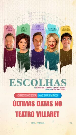 Madalena Brandão Instagram - 📣RECTA FINAL! ÚLTIMA 5 apresentações do nosso “Escolhas” no Teatro Villaret! 
👉Bilhetes à venda na Ticketline e locais habituais.