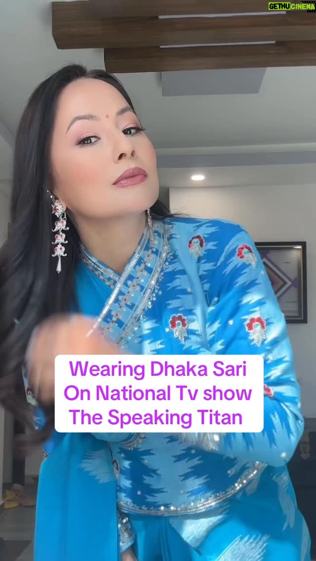 Malvika Subba - 3.9K Likes - @tehrathume_dhaka_boutique @diyagrg @thespeakingtitan 
#dhakasari #ap1 #thespeakingtitan #speakingshow
