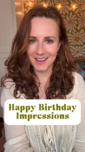 Marcella Lentz-Pope Instagram - Today is my birthday!  So kinda made this for myself? Haha. Save this and send to a friend when it’s their birthday.  All I want is to know which is your favorite ❤️

#voiceartist #actress #voiceactor #actor #voiceover #voiceoveractor #voiceovers #voiceoverartist  #vo #voiceactress #voices #impressions #accents #voartist #impressionist #impersonator #sydneysweeney #dakotajohnson #parkerposey #natashalyonne #marthastewart #julieandrews #emmathompson #winonaryder #emilyblunt #lizaminnelli #hollyhunter #kristenwiig #themlp #happybirthday