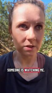 Marcella Lentz-Pope Instagram - OK, not my usual content but too insane to not share.  This was seriously the scariest walk I’ve ever been on.  No this is not a skit. #wtf
EDIT:
I’m giving up on trying to post part 2, it’s still flagging the video.  Here’s what happened:
This was on my morning walk with my dogs just a few minutes from my home in LA (not the woods). Some asshole set up a bunch of rocks underneath a piece of fabric with red paint so it looked like an unalive body.  It was Halloween time so I’m guessing they were just trying to prank people.  It was very realistic.  A few days later on my walk, even though I had thrown the fabric off the rocks so others wouldn’t be fooled like I was, someone had come back and set it up again. Regardless of it being a prank, I am still very glad I had my dogs with me.