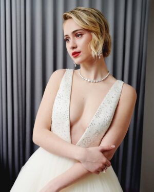 Maria Bakalova Instagram - I still cannot believe this is happening to me. This has been a dream come true. Congratulations to all of my fellow Oscar nominees. I am truly so humbled and honored to be nominated alongside such talented artists. #Oscars2021 @louisvuitton @nicolasghesquiere @moussaieffjewellers