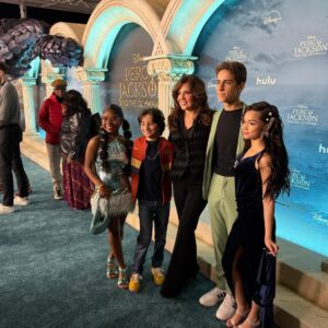Maria Canals-Barrera Instagram - Absolutely loved the newest episode of @percyseries 💝 I had a blast at the season 2 premiere supporting the cast! Such a treat to be reunited with my @camprockmovie and @disneywizardsseries family, too! Thank you @disneyplus 💝 
-
-
-
#percyjackson #disneyplus #disneychannel
