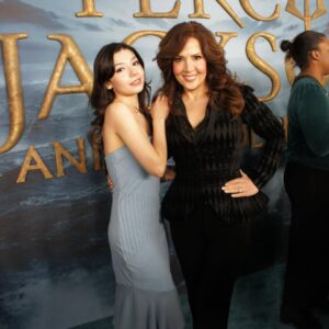 Maria Canals-Barrera Instagram - Absolutely loved the newest episode of @percyseries 💝 I had a blast at the season 2 premiere supporting the cast! Such a treat to be reunited with my @camprockmovie and @disneywizardsseries family, too! Thank you @disneyplus 💝 
-
-
-
#percyjackson #disneyplus #disneychannel