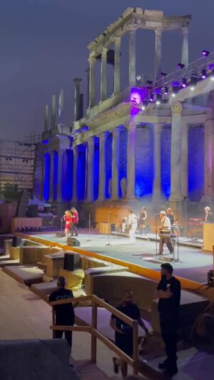 Marie Fredriksson Instagram - Roxette in Merida, Spain. First prize for most beautiful setting!❤️❤️