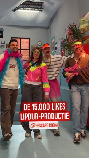 Marieke Elsinga Instagram - MAKE IT GO VIRAL! 🔥 Deze lipdub verdient toch 15.000 likes?! Huphuphuphuuup, liken die handel. #Qescaperoom