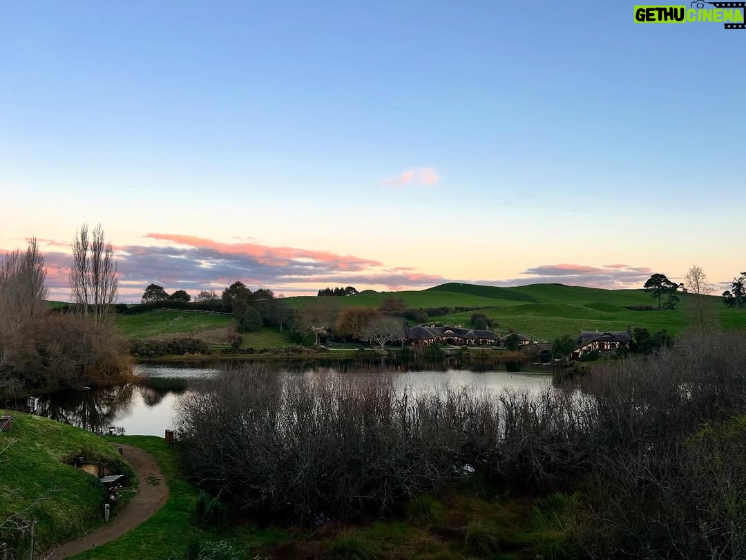 Marisha Ray - 119.9K Likes - There and back again. Our own Hobbit’s Tale. 🌱 

Our entire time at Hobbiton in New Zealand I kept thinking about the quote from Bilbo, “In his heart, I think Frodo is still in love with the Shire. The woods, the fields… the little rivers.” And after seeing it, I mean … who could blame him. Thank you so much to the team at @hobbitontours for an incredible and emotional experience. And, this was such a gift to be able to share it with my mom, as well, who had never taken a trip outside the country before going to Australia and New Zealand with us. 

I think, like Frodo, a part of my heart now belongs in the Shire.