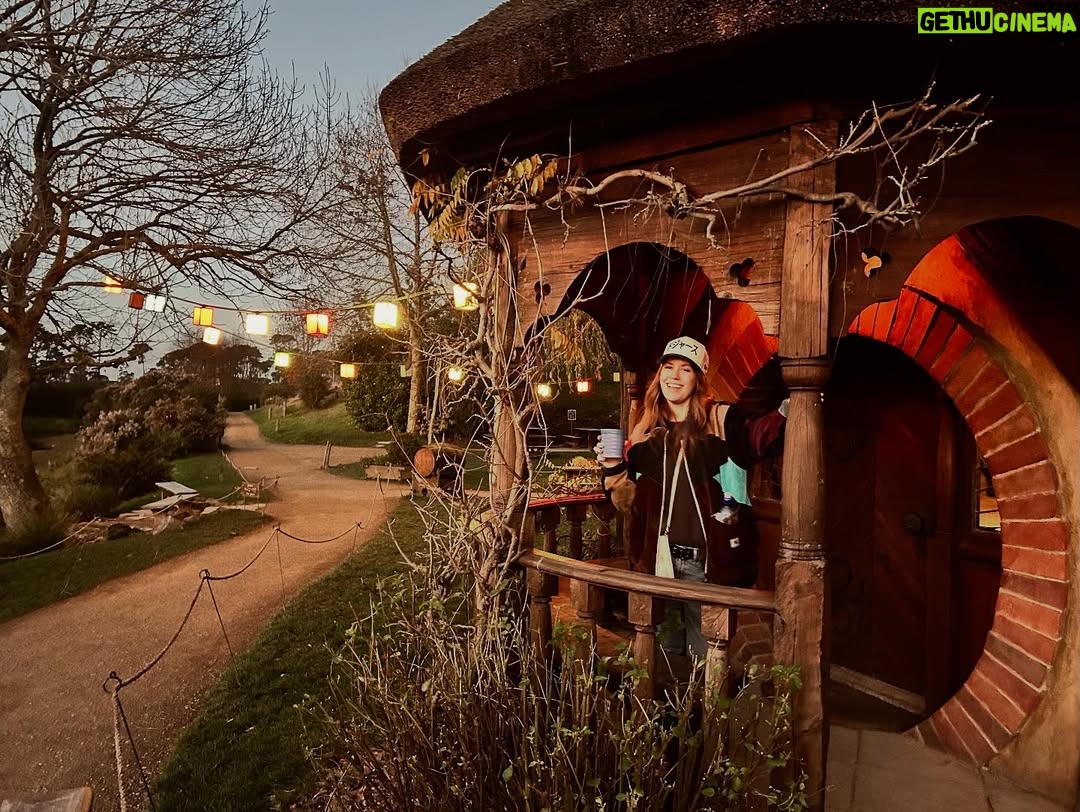 Marisha Ray - 119.9K Likes - There and back again. Our own Hobbit’s Tale. 🌱 

Our entire time at Hobbiton in New Zealand I kept thinking about the quote from Bilbo, “In his heart, I think Frodo is still in love with the Shire. The woods, the fields… the little rivers.” And after seeing it, I mean … who could blame him. Thank you so much to the team at @hobbitontours for an incredible and emotional experience. And, this was such a gift to be able to share it with my mom, as well, who had never taken a trip outside the country before going to Australia and New Zealand with us. 

I think, like Frodo, a part of my heart now belongs in the Shire.