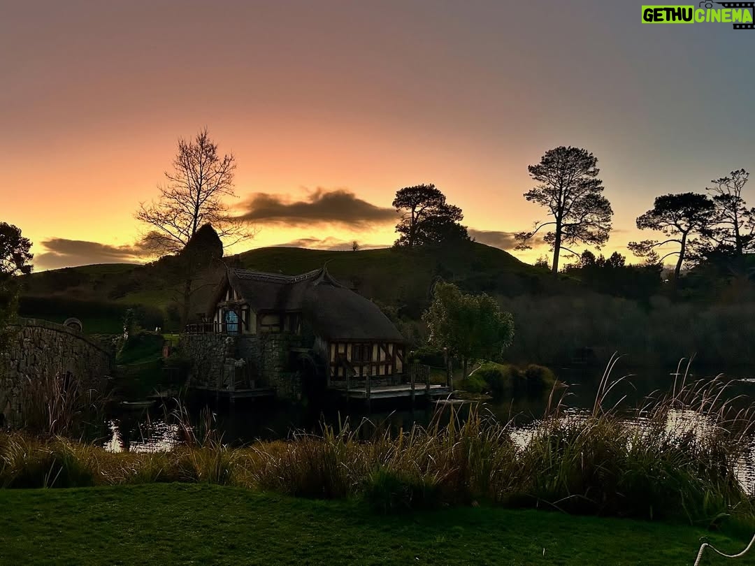Marisha Ray - 119.9K Likes - There and back again. Our own Hobbit’s Tale. 🌱 

Our entire time at Hobbiton in New Zealand I kept thinking about the quote from Bilbo, “In his heart, I think Frodo is still in love with the Shire. The woods, the fields… the little rivers.” And after seeing it, I mean … who could blame him. Thank you so much to the team at @hobbitontours for an incredible and emotional experience. And, this was such a gift to be able to share it with my mom, as well, who had never taken a trip outside the country before going to Australia and New Zealand with us. 

I think, like Frodo, a part of my heart now belongs in the Shire.