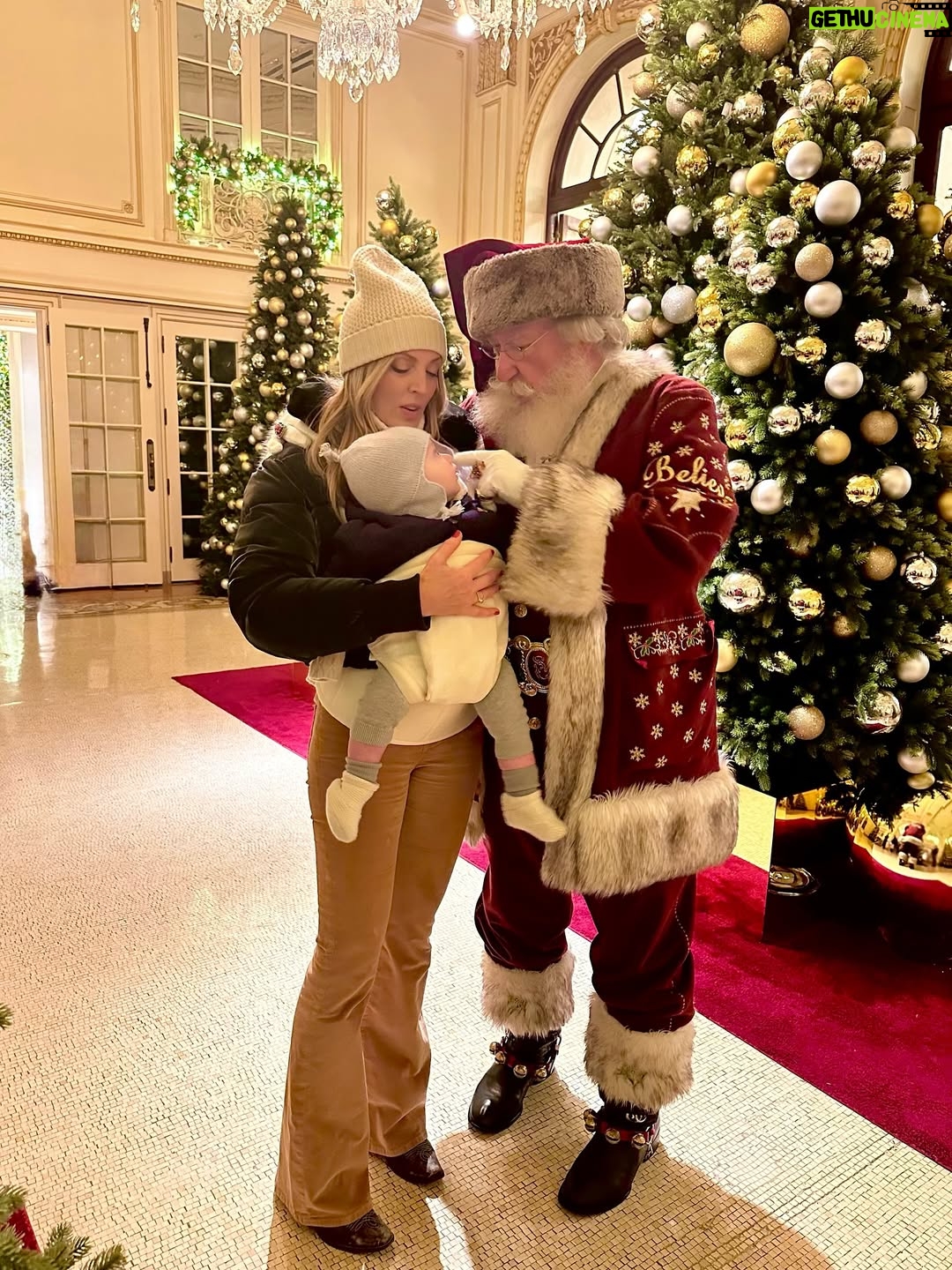 Marla Maples - 10.3K Likes - Nothing sweeter than giggles and a surprise visit from Santa as we get ready for Alexander’s first Christmas.
I may have been protective when Santa snuck up behind us… 
but look how precious he is, welcoming this dear Santa  with that open little heart & purest joy. 🎅🏼✨