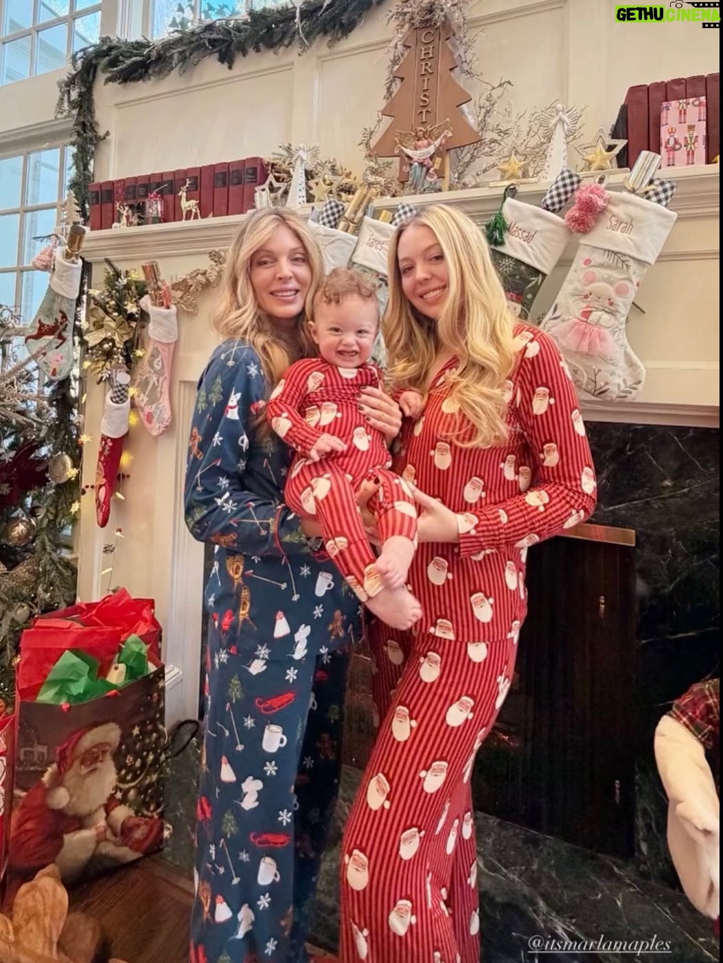 Marla Maples - 13.3K Likes - 💫 Baby’s first Christmas 💫
We are so grateful for Alexander. His joy, wide-eyed wonder, and that sweet little smile say everything that needs to be said… he already knows the Light of Christmas. Love for all, family, and a joyful spirit ✨🎄✨ Wrapped in cozy PJs all day long makes it even more fun!