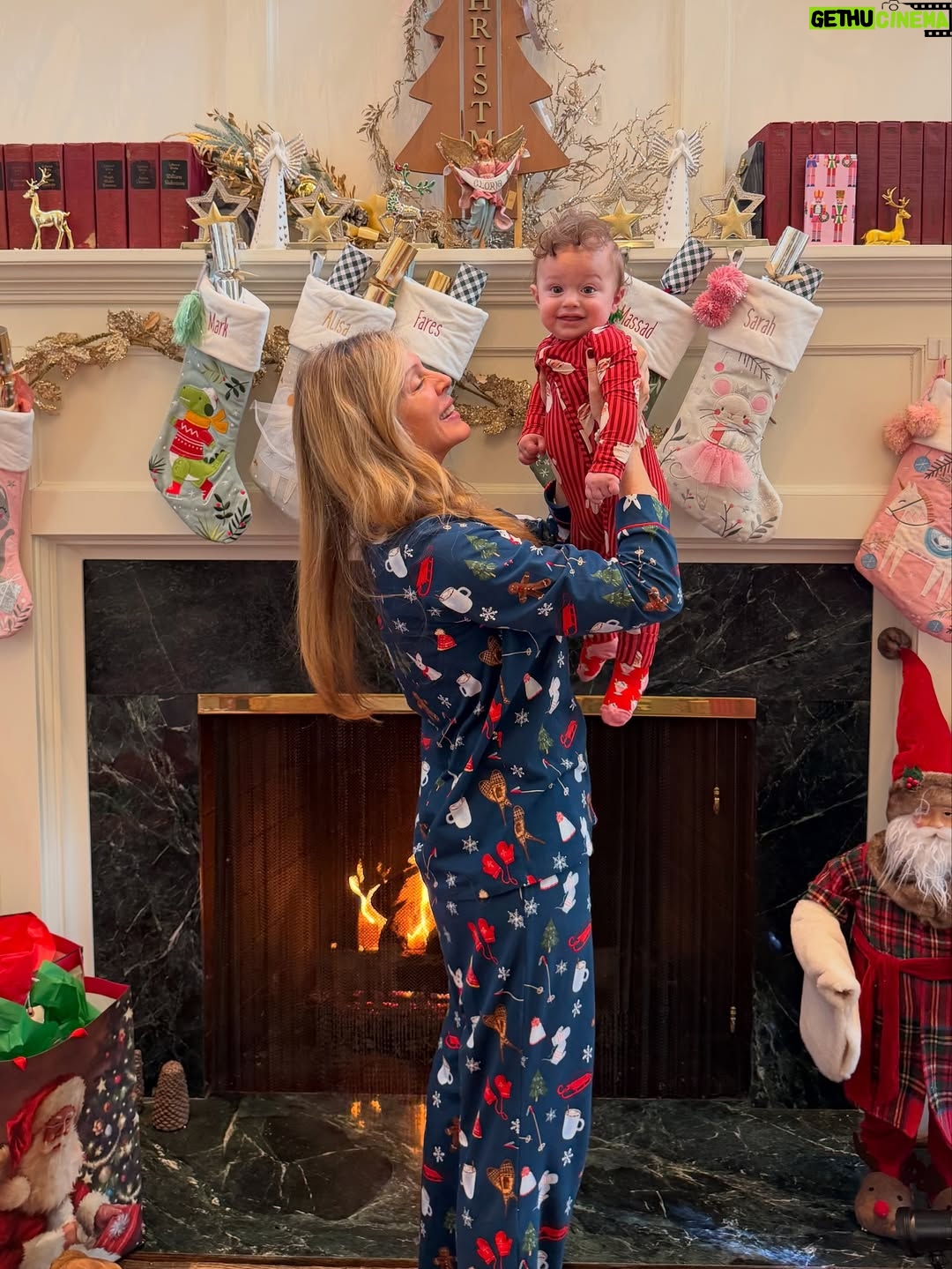 Marla Maples - 13.3K Likes - 💫 Baby’s first Christmas 💫
We are so grateful for Alexander. His joy, wide-eyed wonder, and that sweet little smile say everything that needs to be said… he already knows the Light of Christmas. Love for all, family, and a joyful spirit ✨🎄✨ Wrapped in cozy PJs all day long makes it even more fun!