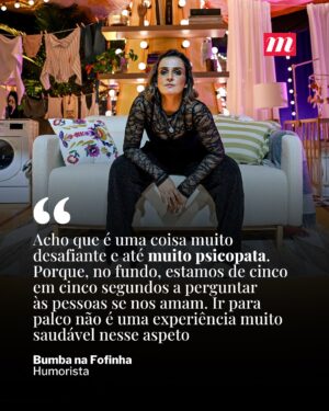 Marta Bateira Instagram - Nunca como agora houve tan­tas mulhe­res a subi­rem sozi­nhas aos gran­des pal­cos para faze­rem comé­dia. O público, essen­ci­al­mente femi­nino, tem res­pon­dido a pre­ceito: salas a reben­tar pelas cos­tu­ras, bilhe­tes que voam no espaço de minu­tos, uma lou­cura. A expli­ca­ção está tal­vez numa certa neces­si­dade de ver “mulhe­res a falar para mulhe­res”. Sendo que as redes soci­ais tam­bém aju­dam a expli­car o fenó­meno.

📸 1 a 3 - Rita Chantre 
  4 a 6 - Direitos Reservados 

Saiba mais através do link da bio. 

#nm #noticiasmagazine #humor #comedia #standup #humoristas #bumbanafofinha #inesap #beatrizgosta #jessicaathayde