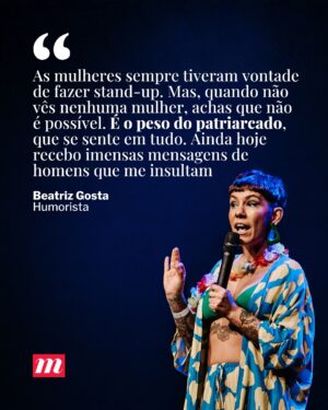 Marta Bateira Instagram - Nunca como agora houve tan­tas mulhe­res a subi­rem sozi­nhas aos gran­des pal­cos para faze­rem comé­dia. O público, essen­ci­al­mente femi­nino, tem res­pon­dido a pre­ceito: salas a reben­tar pelas cos­tu­ras, bilhe­tes que voam no espaço de minu­tos, uma lou­cura. A expli­ca­ção está tal­vez numa certa neces­si­dade de ver “mulhe­res a falar para mulhe­res”. Sendo que as redes soci­ais tam­bém aju­dam a expli­car o fenó­meno.

📸 1 a 3 - Rita Chantre 
  4 a 6 - Direitos Reservados 

Saiba mais através do link da bio. 

#nm #noticiasmagazine #humor #comedia #standup #humoristas #bumbanafofinha #inesap #beatrizgosta #jessicaathayde
