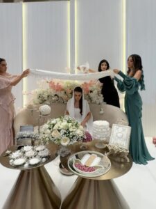 Marwa Karam Instagram - Im not crying you are 🥺♥️
Photos by @georgehelou_ 
Dressed by @zeenazaki 
Jewlery @sartorogeneve 
Makeup @nahed_makeupartist 
Hair @hairbymousa