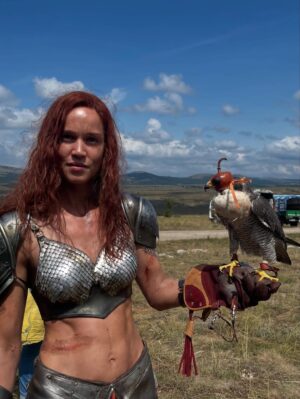 Matilda Lutz Instagram - Tomorrow Red Sonja comes out on VOD and I wanted to take a moment to say thank you to all the people who made this happen, it was truly magical to bring this character to life. Red Sonja is now yours with the strongest superpower you can think of. Humanity. Now she knows she's not alone. Thank you @emjaybassett and each member of the cast and crew for making this so special!