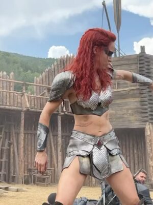 Matilda Lutz Instagram - Tomorrow Red Sonja comes out on VOD and I wanted to take a moment to say thank you to all the people who made this happen, it was truly magical to bring this character to life. Red Sonja is now yours with the strongest superpower you can think of. Humanity. Now she knows she's not alone. Thank you @emjaybassett and each member of the cast and crew for making this so special!