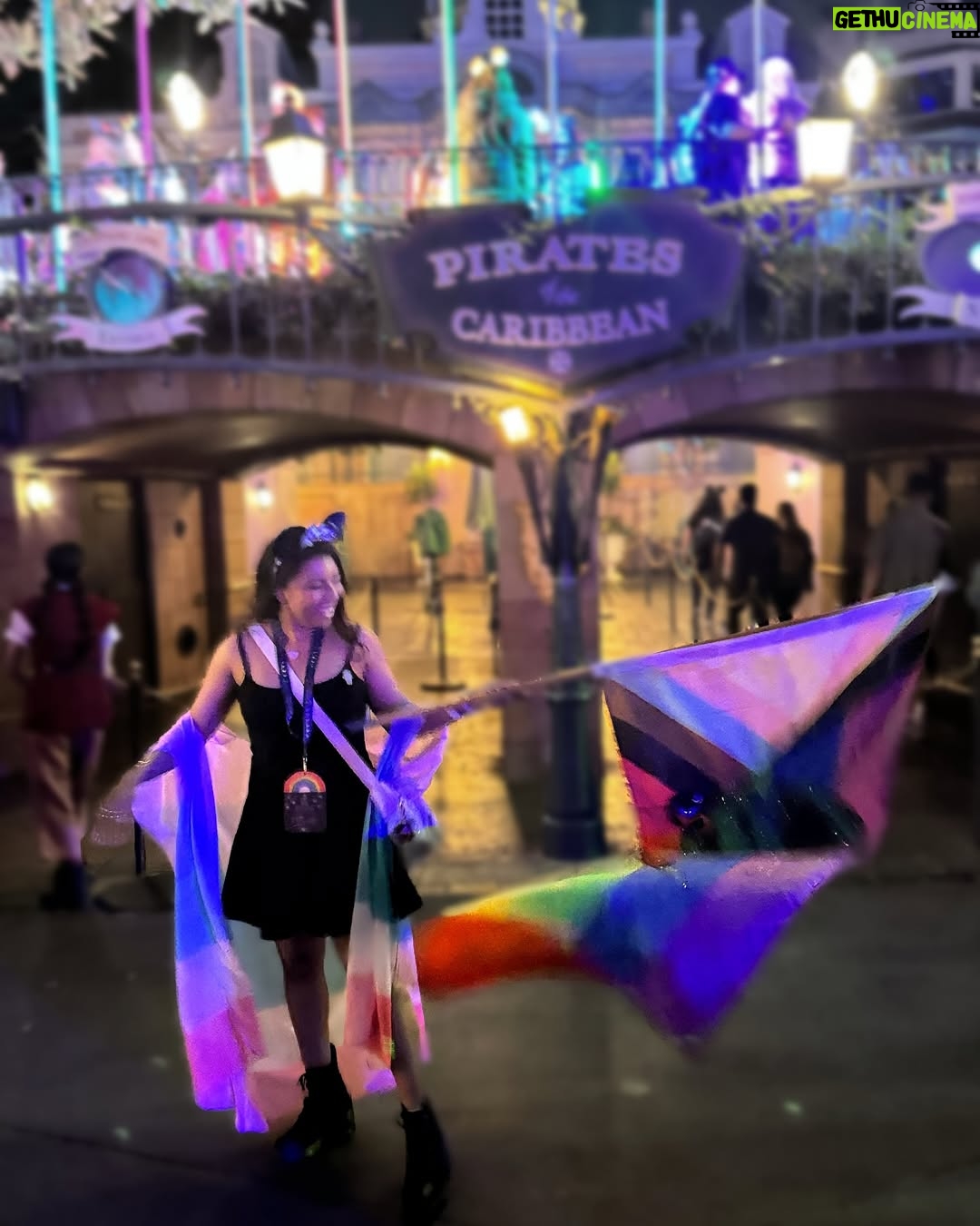 Mica Burton - 6.2K Likes - the world is on fire, but hey, at least i made it to 31 as of today ✨🎂

i also got to wave around this huge gay pirate flag so honestly that’s all that matters 🩷❤️🧡💛💚🩵💜