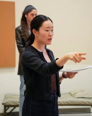 Michele Selene Ang Instagram - Developing a world premiere is no small feat! Take a sneak peek into rehearsals for MOTHER OF EXILES.

MOTHER OF EXILES follows a single family's century-and-a-half odyssey, tracing their flight, fight, and the futures they dare imagine.

Starting at Angel Island, playwright Jessica Huang's multigenerational triptych blends historical drama with supernatural encounters, weaving moments of surprising humor into a powerful portrait of belonging and resilience.

Performed in Cantonese, Spanish, and English, nine powerhouse actors bring 20  characters to life across three eras.

Developed through Berkeley Rep's The Ground Floor: Summer Residency Lab — don't miss one of our most anticipated world premieres at the Peet's Theatre!

Read on to see who's who in the rehearsal room:
1. Michele Selene Ang 
2. L to R: Director Jaki Bradley, Monica Orozco, and David Mason 
3. L to R: Ricardo Vásquez and Monica Orozco 
4. Director Jaki Bradley
5. L to R: Camila Moreno and Ricardo Vásquez PC: David Boyll
6. Ricardo Vásquez PC: David Boyll
7. L to R: Playwright Jessica Huang and Director Jaki Bradley PC: David Boyll
8. L to R: Emma Kikue and Ricardo Vásquez PC: David Boyll

#bts #disoveredinberkeley #berkeleyrep #motherofexiles