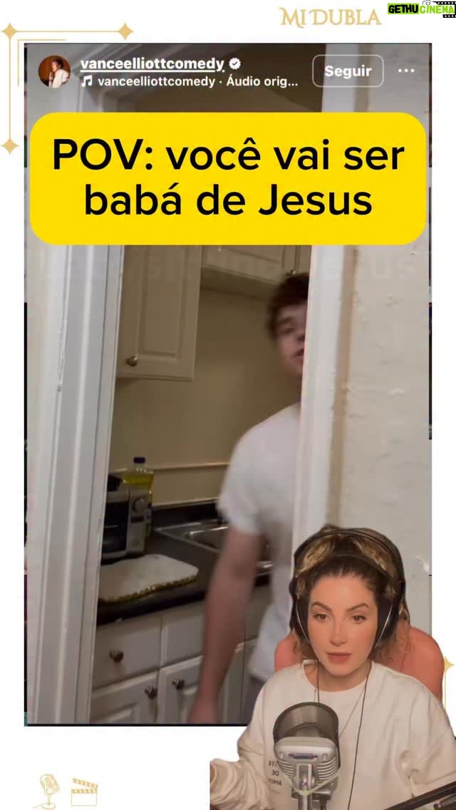 Michelle Giudice - 103.8K Likes - Imagina?! Vídeo credits: @vanceelliottcomedy #comedia #religiao #jesus #humor #tradução