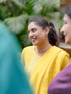 Mithali Raj Instagram - Blessed to celebrate the divine union at Sita Rama Kalyana with family and loved ones 🙏✨ The sacred rituals, the vibrant traditions, and the collective devotion remind us why our heritage remains our greatest treasure.🪔🌺 

#LatePost