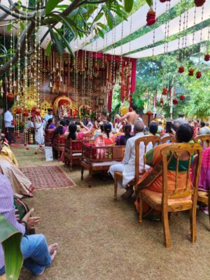 Mithali Raj Instagram - Blessed to celebrate the divine union at Sita Rama Kalyana with family and loved ones 🙏✨ The sacred rituals, the vibrant traditions, and the collective devotion remind us why our heritage remains our greatest treasure.🪔🌺 

#LatePost