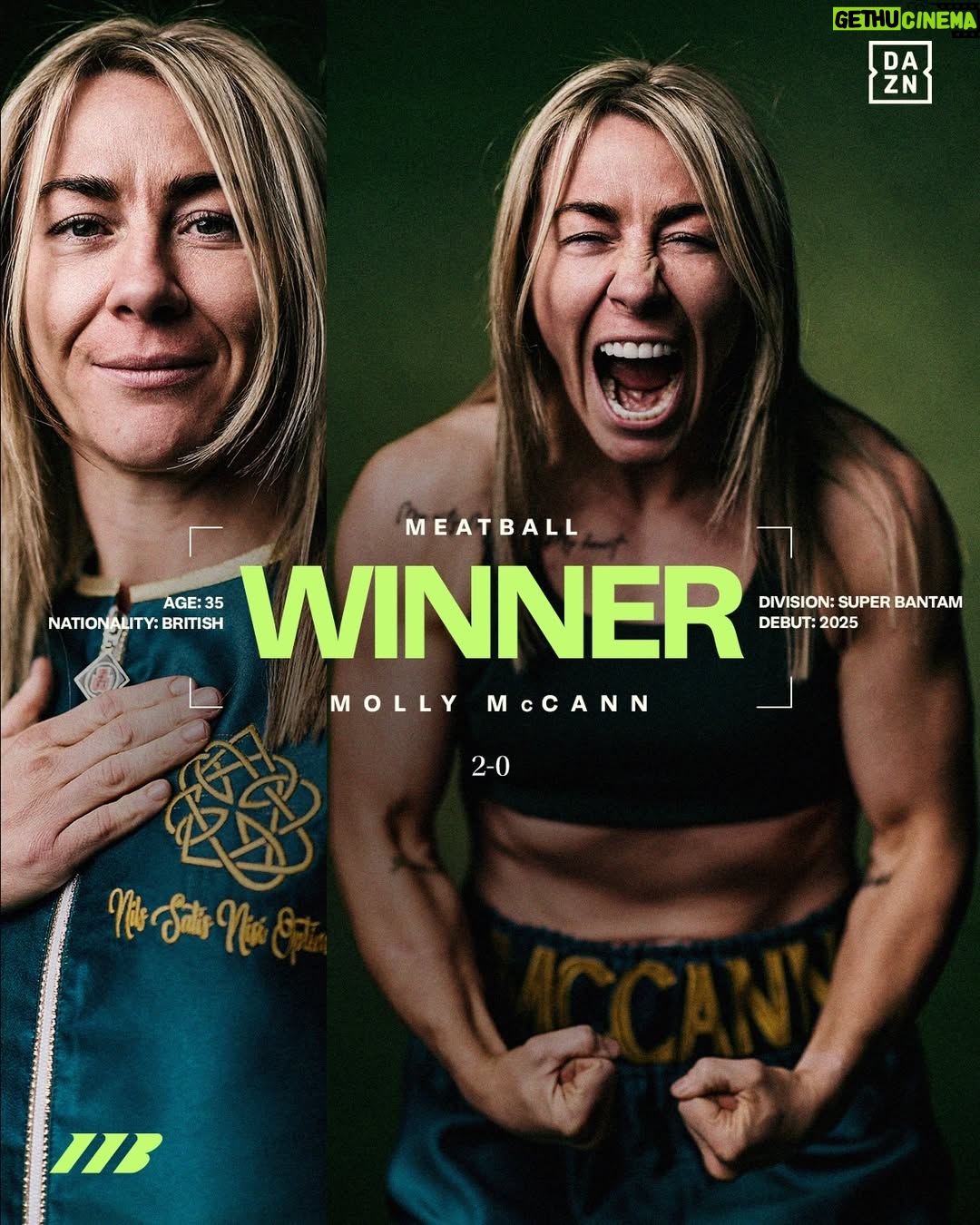 Molly McCann - 23.2K Likes - Six rounds banked for Meatball 💪 @meatballmolly 

She defeats Ebonie Cotton 58-56 on the cards 👏

#McCannCotton #WhittakerGavazi