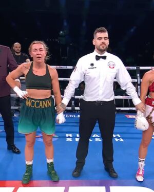 Molly McCann Instagram - Six rounds banked for Meatball 💪 @meatballmolly 

She defeats Ebonie Cotton 58-56 on the cards 👏

#McCannCotton #WhittakerGavazi