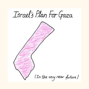 Mona Chalabi Instagram - You might have seen that Israel agreed to a tiny amount of aid for Gaza. But the trucks have been sitting at the border, blocked from entering until distributions areas are prepared. This is the next stage of ethnic cleansing. 

The carrot = food in the south for a population that has been starved for months. 
The stick = a ground invasion and more bombings in the north.  

To find out more, look at the incredible mapping work done by @forensicarchitecture