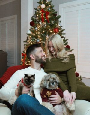 Morgan Huelsman Instagram - I can’t believe they let us put sweaters on them. Merry Christmas and Happy Holidays friends, thanks for being here in this corner of the internet ♥️