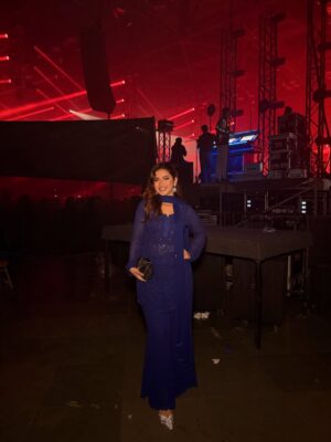 Nagma Mirajkar Instagram - about last night ! 💙✨

wearing @labelaishwaryrika