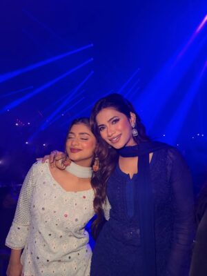 Nagma Mirajkar Instagram - about last night ! 💙✨

wearing @labelaishwaryrika