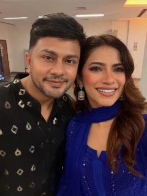 Nagma Mirajkar Instagram - about last night ! 💙✨

wearing @labelaishwaryrika