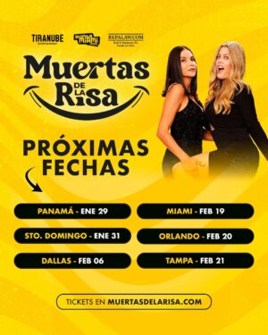 Natalia Ramírez Instagram - Confirmadas las primeras fechas de esta súper gira de #MuertasDeLaRisa con @lornacepeda y @actriznatalia.
Todos los tickets están en muertasdelarisa.com (link directo en nuestra bio)
MUY pronto nuevas fechas 🔥