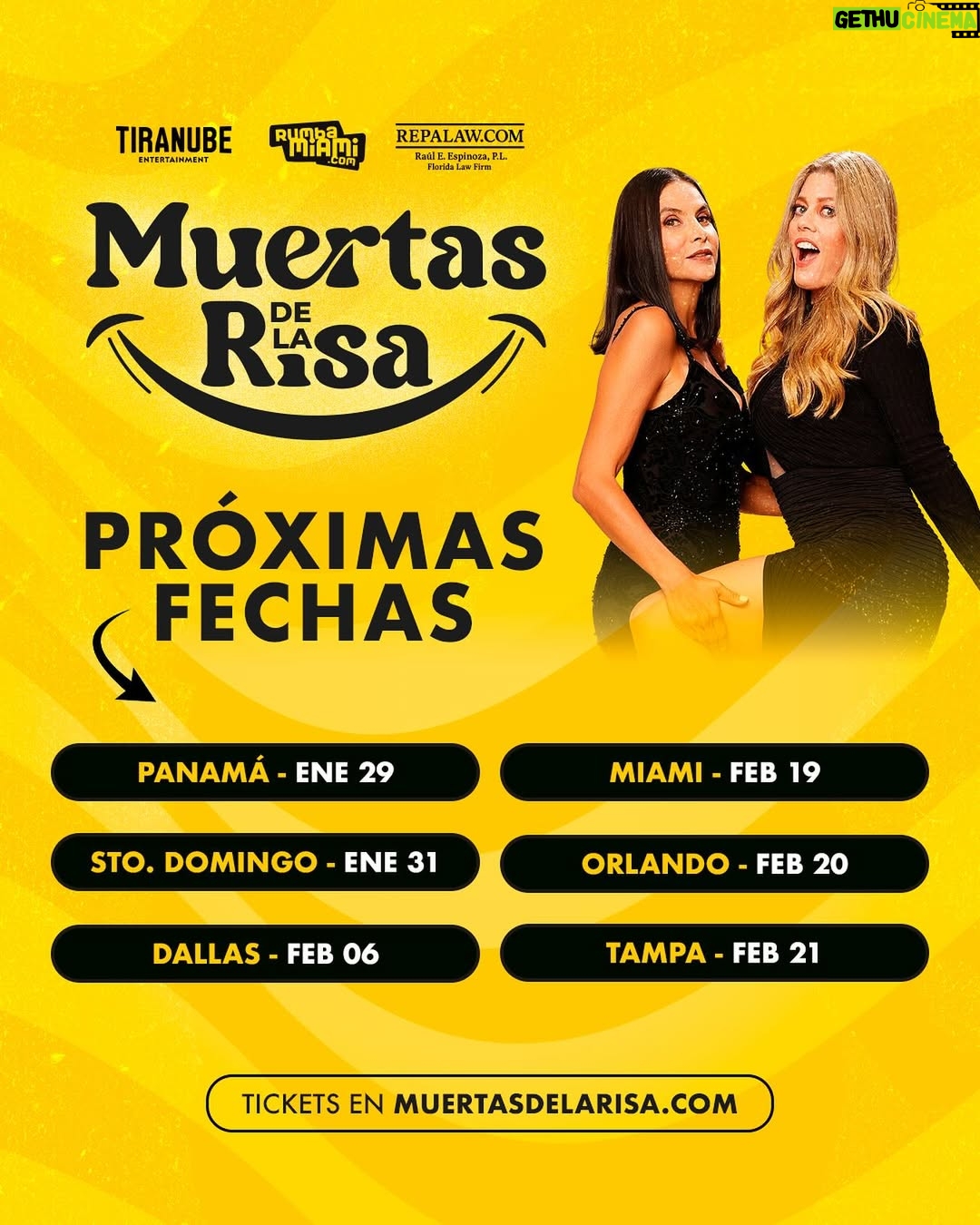 Natalia Ramírez - 516 Likes - Confirmadas las primeras fechas de esta súper gira de #MuertasDeLaRisa con @lornacepeda y @actriznatalia.
Todos los tickets están en muertasdelarisa.com (link directo en nuestra bio)
MUY pronto nuevas fechas 🔥