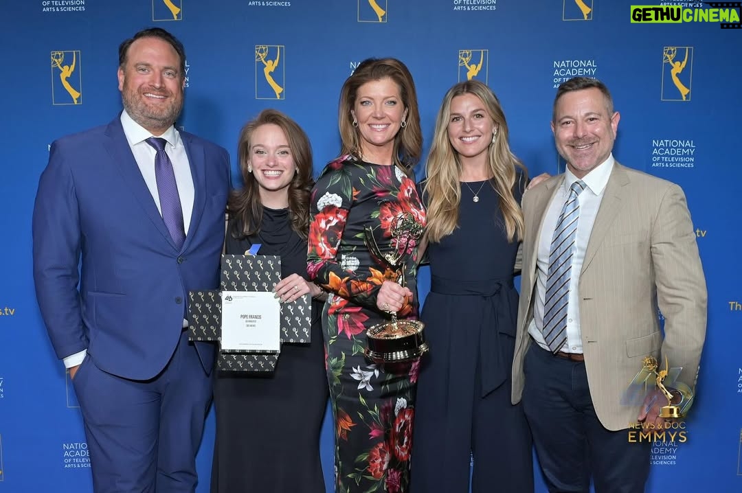 Norah O'Donnell - 2.2K Likes - Teamwork makes the dream work! 

Congratulations to our @cbsnews @60minutes team on the Emmy Award 🏆 for outstanding edited interview for our conversation with Pope Francis. 

#cbsnews #cbseveningNews #60minutes #newsemmys #popefrancis