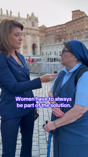 Norah O'Donnell Instagram - Sister Rose Pacatte, a nun for nearly 60 years, was excited when she saw CBS News’ @NorahODonnell reporting in Rome for the conclave. She shared her thoughts on expanding the role of women in the Catholic Church and the kind of pope she believes could help make it happen.