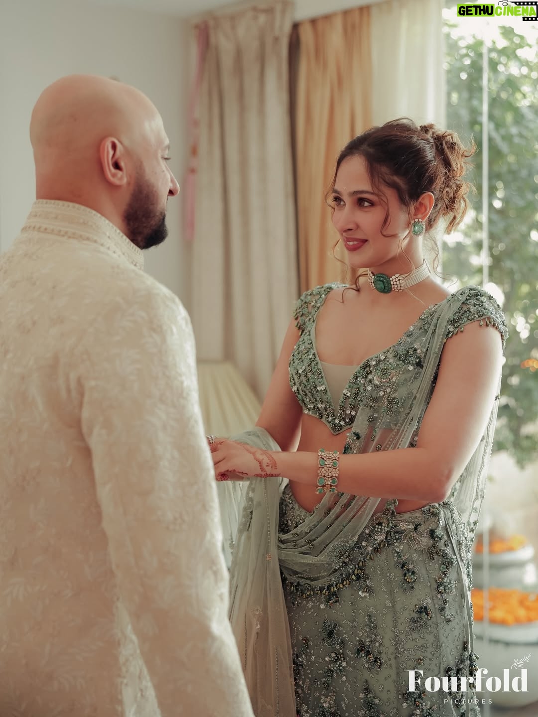 Pashmina Roshan - 40.2K Likes - The most serene day! 
Still tearing up as I post these 🤍✨

Pheras look 
Outfit : @dollyjstudio
Jewlery -
necklace and earrings : @mayasanghavijewels
Bracelet and rings : @anmoljewellers 
Styling : @pranita.abhi
Styling team : @krishadedhia13
hmu: @esther_hmu 
Photos: @fourfoldpictures

Decor by: @your_wedding_crafters