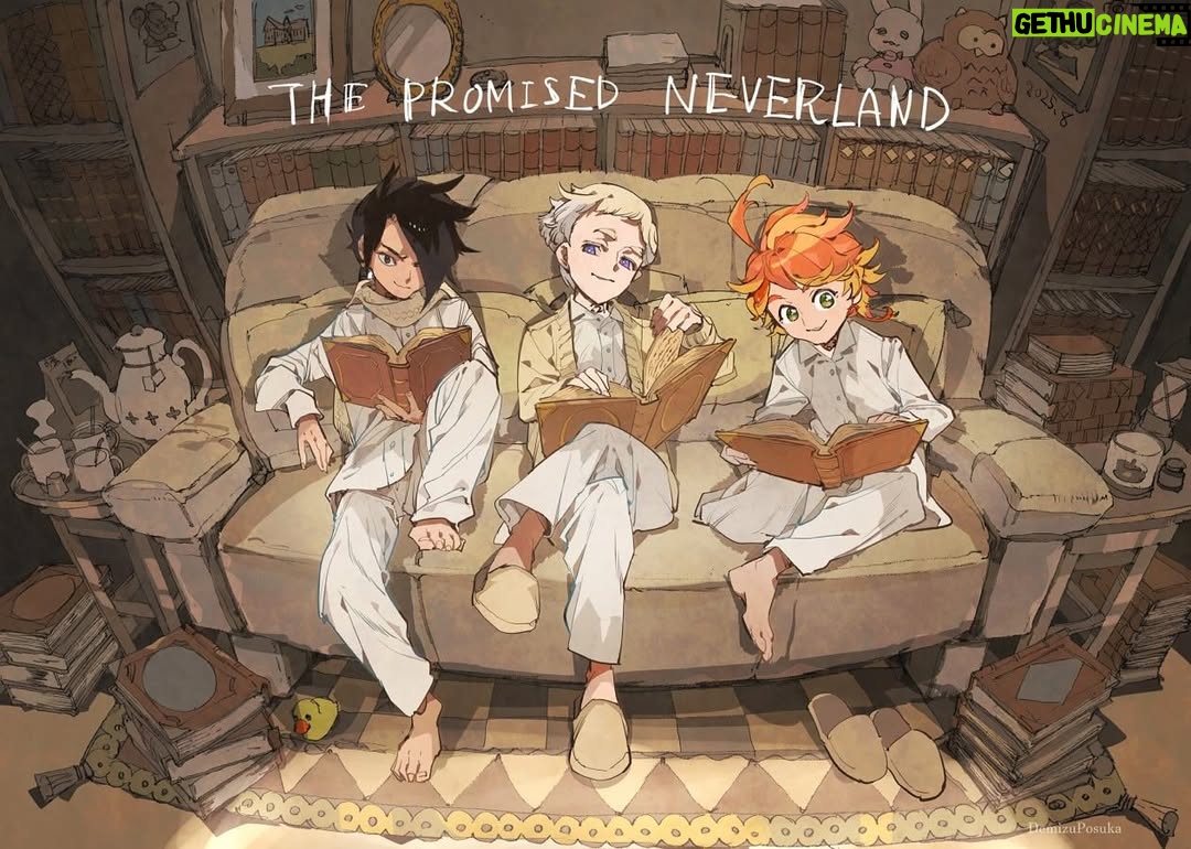 Posuka Demizu - 19.7K Likes - August☀️illustration for The Promised Neverland's 9th anniversary🎉