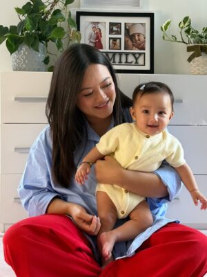 Prakriti Shrestha Instagram - Happy 6 months, Tiara 🤍✨
Half a year of loving you, holding you, and watching you shine brighter every day.
You are my greatest blessing, my little miracle, and the sweetest part of my world.
Mama & Baba love you more than words could ever hold. 💕👑 🧿