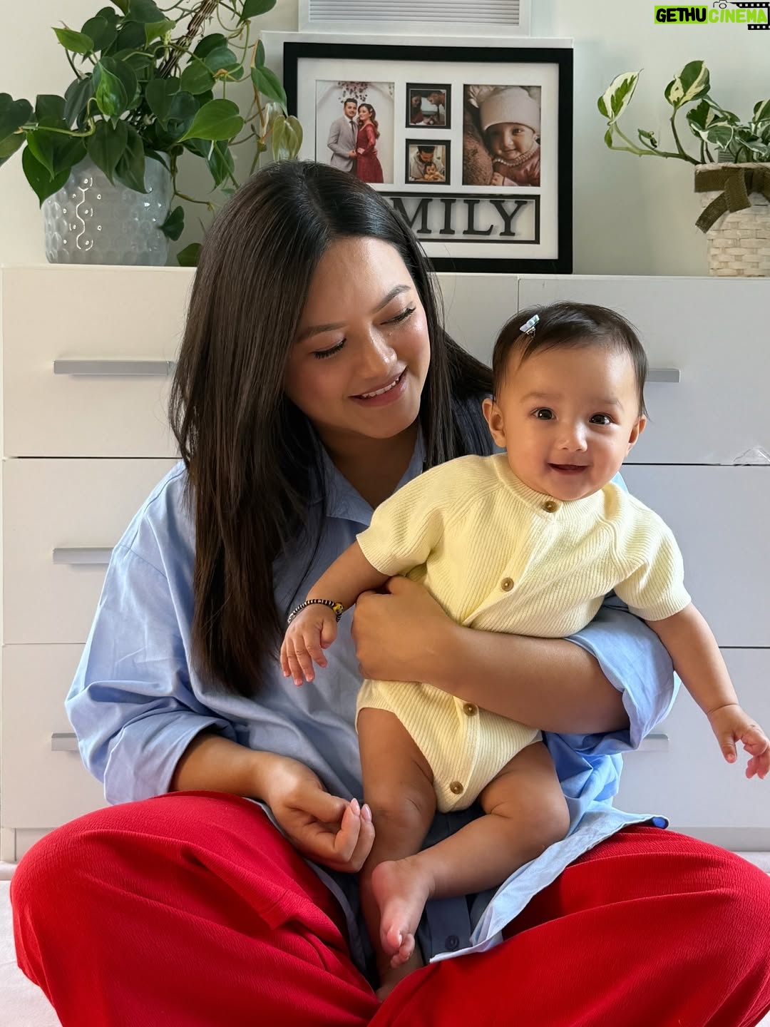 Prakriti Shrestha - 30.8K Likes - Happy 6 months, Tiara 🤍✨
Half a year of loving you, holding you, and watching you shine brighter every day.
You are my greatest blessing, my little miracle, and the sweetest part of my world.
Mama & Baba love you more than words could ever hold. 💕👑 🧿