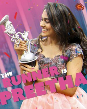 Preetha Instagram - Here is our Runner😍

TOP COOKU DUPE COOKU - SEASON 2 GRAND FINALE

#SunTV #TopCookuDupeCooku #TopCookuDupeCookuOnSunTV #RenduDhanTrendu #SunDigital