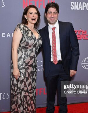 Rachel Bloom Instagram - It was a pleasure to host the @clioawards the other night. And, to be honest, my 20 year high school reunion is coming up and I needed an excuse to post some hot pics to the grid 

Styling: @arieltunnell 
Makeup: @robertti 
Hair: @kattthompson 
Dress: @stjohn 
Shoes: @alexandrebirman 
Earrings: @gabrielandco
Ring: @danarebecca