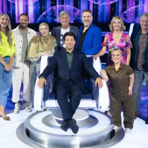 Rachel Riley Instagram - Going for my third spin around The Wheel, tonight Saturday 29th November on BBC One and BBC iPlayer at 8.05PM 🎥 

There’s a different kind of nerves on this sort of quiz show as you’re playing to help other people win themselves some life changing money, not your own winnings for charity. 

Plus, this time both @elliesimmonds and I were on for the treble at the top of the leader board, no pressure then! 🫣🫣🫣

Loads of fun as always, see you there!

@bbciplayer
 #MichaelMcIntyre #TheWheel #iPlayer

Dress @hope_and_ivy 
Custom necklace #gifted @poshtottydesigns @hannah_cooper_