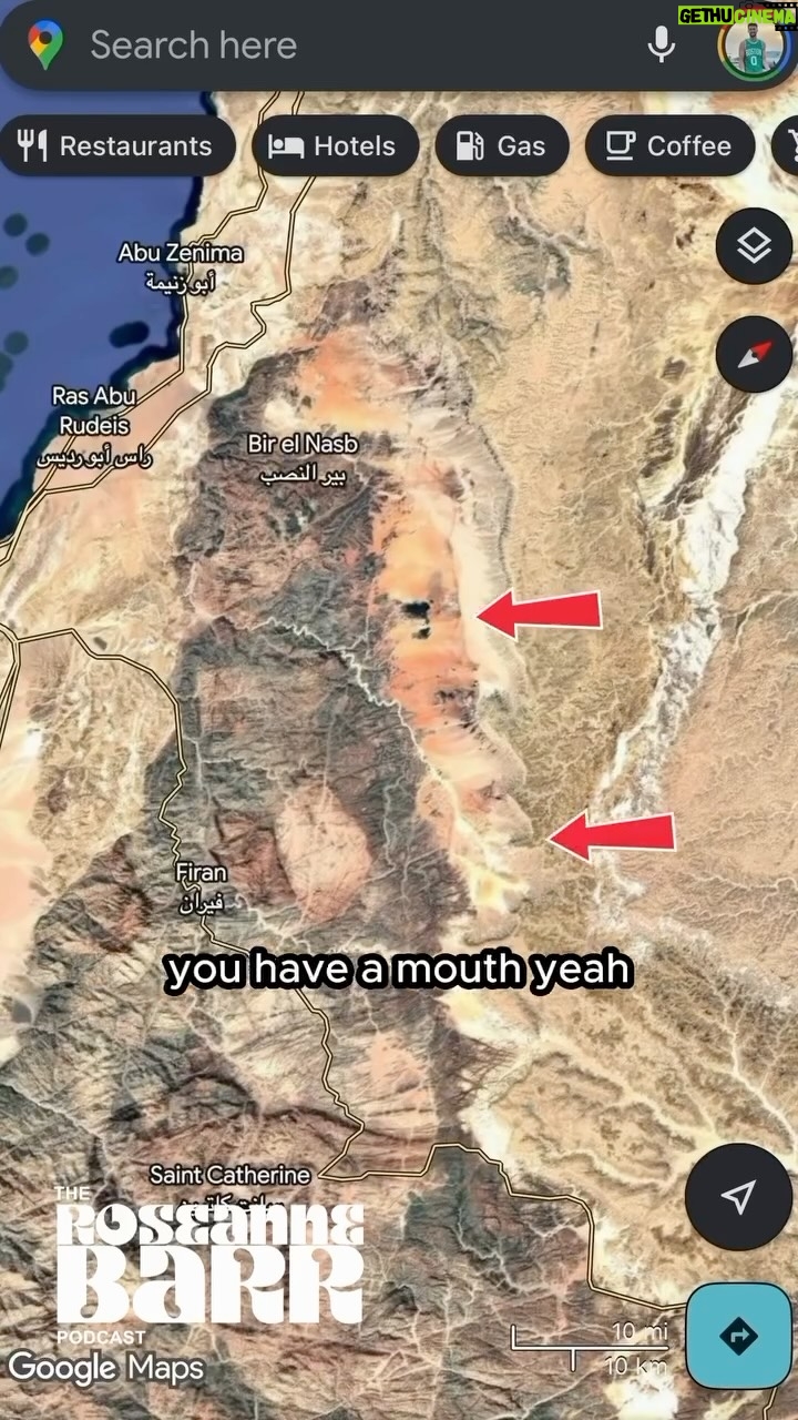 Roseanne Barr - 34.4K Likes - I SHOCK @officialroseannebarr with proof of Moses on Google Maps😳🌎🤯

#israel #moses #jewish #truth #judaism #exodus #egypt #torah