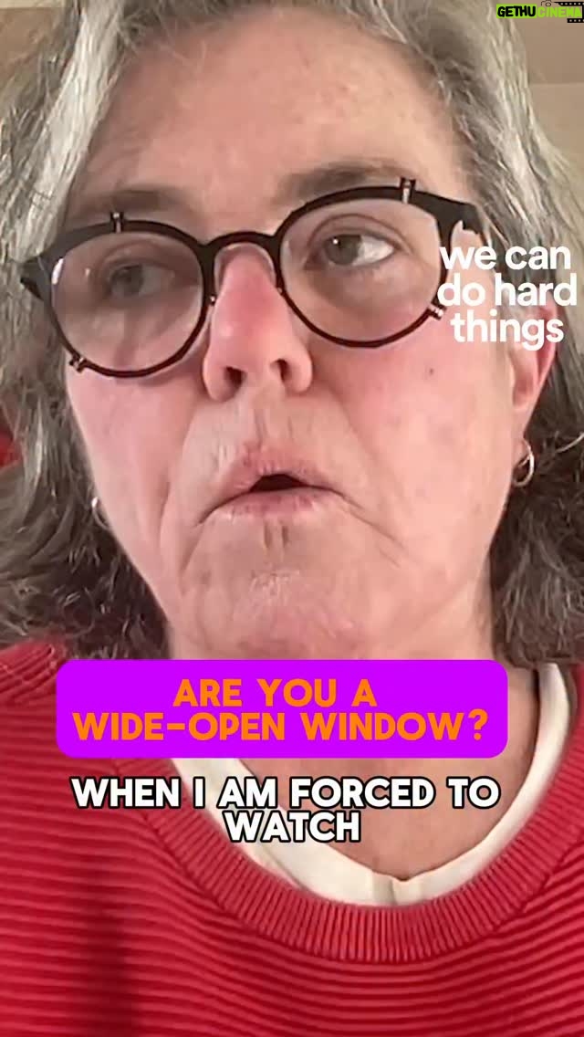 Rosie O'Donnell - 5.8K Likes - If you’ve ever felt like you are a wide-open window, with the whole world blowing in—Rosie O’Donnell is here to remind you sensitivity is not a weakness. You were made to feel it all. 

Keep going hard and staying soft. We love you. 

Listen to today’s @wecandohardthings episode with @rosie at the link in bio or wherever you get your pods.