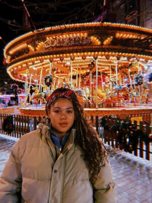 Ruby Barker Instagram - Christmas markets with my boyfriend Oliver, such a magical time of year and so happy 😃