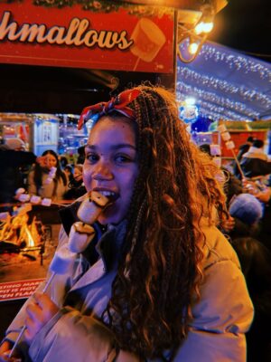 Ruby Barker Instagram - Christmas markets with my boyfriend Oliver, such a magical time of year and so happy 😃