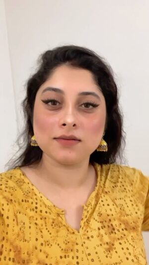 Rudrita Chatterjee Instagram - Just want to check how I’m looking in this filter and it definitely not went well 🙄.
#makeupchallenge #beautybloggers #beauty