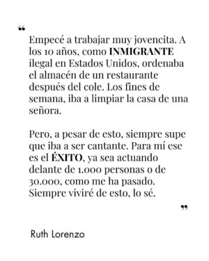 Ruth Lorenzo Instagram - Ruth Lorenzo (Murcia, 1982) se hizo un poderoso hueco en la escena pop española bajo esa etiqueta, pero como ella es más de romper moldes que de quedarse acomodada dentro de ellos, ha dado rienda suelta a su corazón y ha escuchado su voz interior para regresar como Ruth y presentar su nuevo álbum, Blacksheep, el primero que hace con una banda y en el que ha caído rendida a su gran amor: el rock. Una aventura en la que se ha reconquistado, ha cogido las riendas y ha vuelto a ser ella.

Lee la entrevista completa en el link de la bio✨

Talent @ruthlorenzomusic
Por @noehermidar 
Fotos @rafagallar 
Realización @barbaragarralda @sylviamontoliuelle 
Cámara/Vídeo Luis Cárcamo
Edición @diegusab.mp4 

#ElleDiciembre